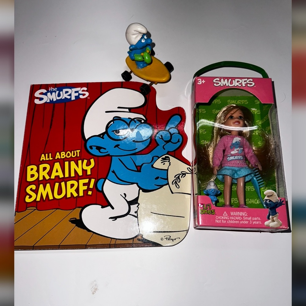 Smurf Bundle! Rare Doll, Book & Vintage toy